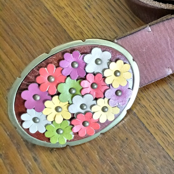 Fossil Accessories - Fossil Belt NWT Flower Buckle